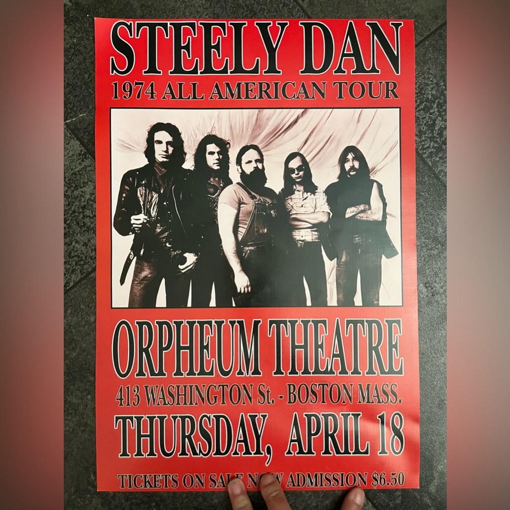 New! Steely Dan 1970 All American Tour Concert Poster 10X16 Wall Art